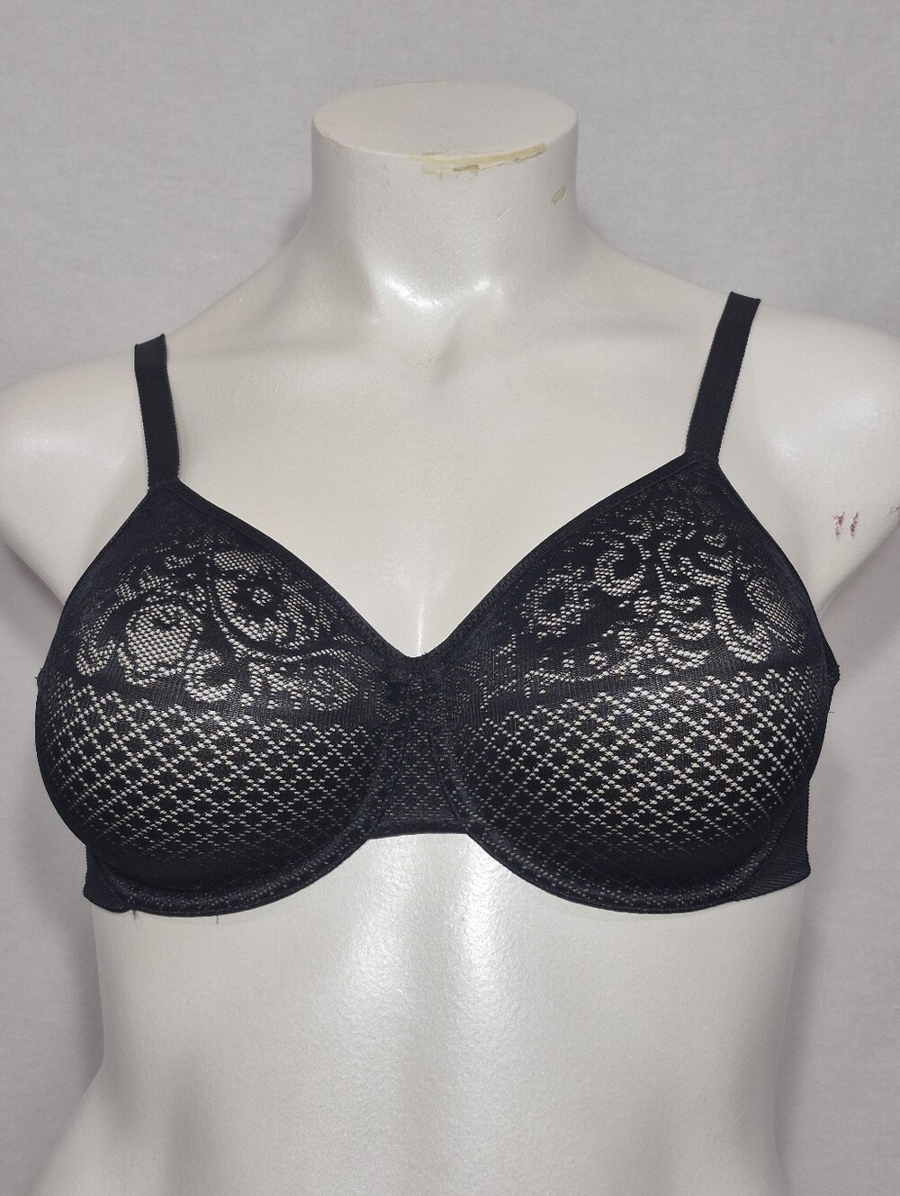 36D Wacoal 857210 Visual Effects Minimizer Underwire Bra Black